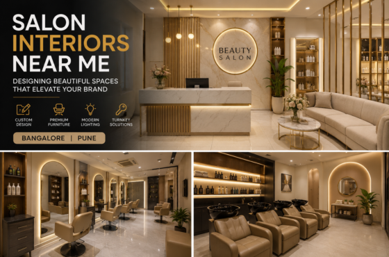 Salon Interiors Near Me | Best Salon Interior Designers in Bangalore & Pune