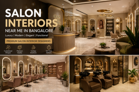 Salon Interiors Near Me in Bangalore – Premium Salon Interior Design