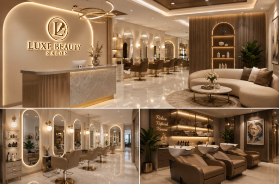 Luxury Salon Interiors in Pune – Premium Salon Interior Design for Elegant Beauty Spaces